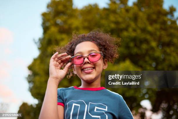 cool kid with pink shades - graphic t shirt stock pictures, royalty-free photos & images