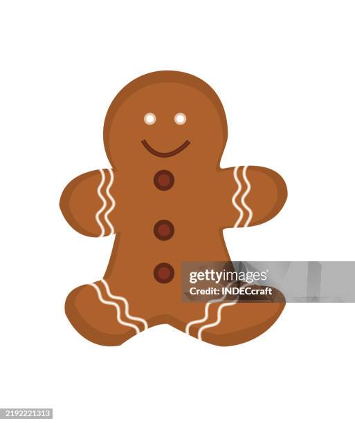 gingerbread man - man baking stock illustrations