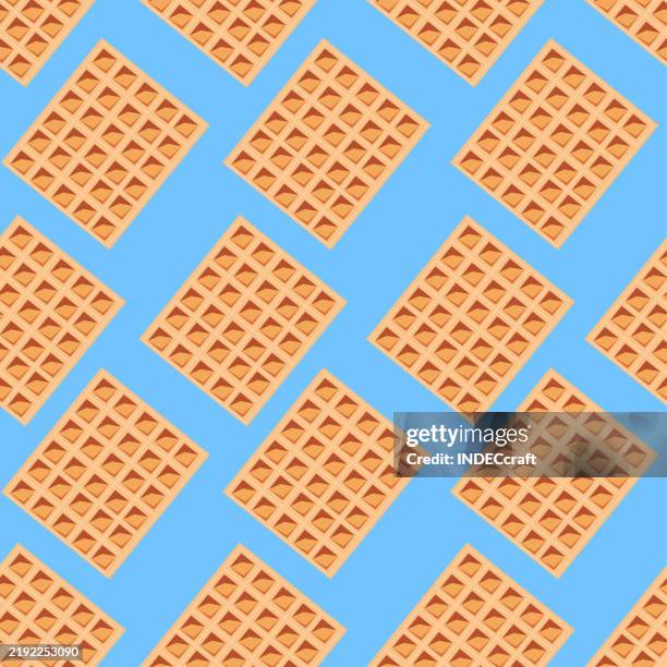 Waffle Seamless Pattern High-Res Vector Graphic - Getty Images