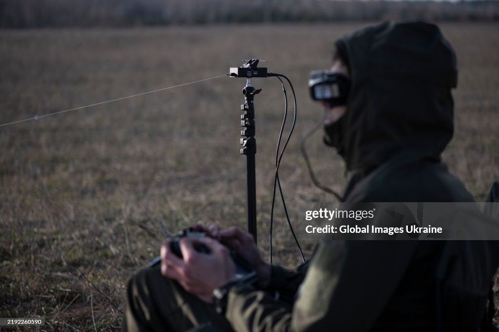 Ministry Of Defence Of Ukraine Held A Demonstration Of FPV Drones Controlled Via Optical Fiber