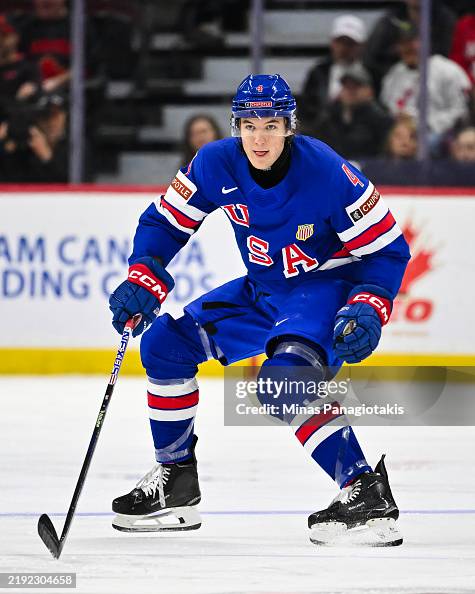 Colin Ralphs Colin Ralph of Team USA skates in the third period against Team... News ...