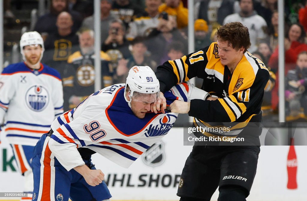 Edmonton Oilers v Boston Bruins
