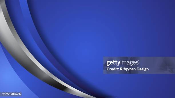 abstract elegant blue background with silver metallic lighting effect sparkle - silver metal stock illustrations