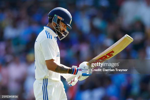 Virat Kohli of India looks dejected while leaving the field after being dismissed by Scott Boland of Australia during day two of the Fifth Men's Test...
