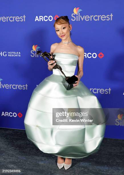 Ariana Grande, winner of the Rising Star Award attends the 36th Annual Palm Springs International Film Festival Film Awards at Palm Springs...