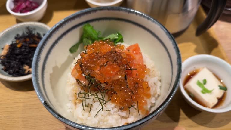 Fish Roe On Rice 290 What Is Salmon Roe Stock Videos, Footage, & 4K Video Clips - Getty ...