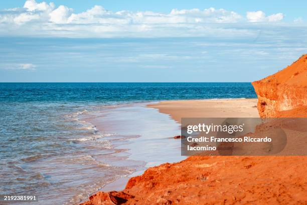 cape peron, western australia. seaside and red rocks - western australia stock pictures, royalty-free photos & images