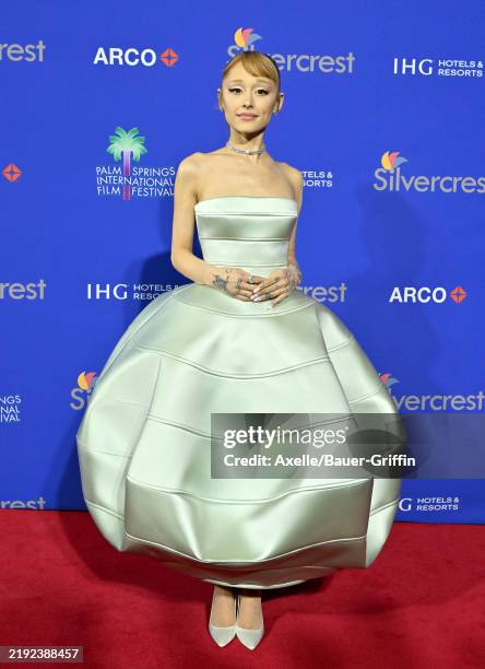 Ariana Grande attends the 36th Annual Palm Springs International Film Festival Film Awards at Palm Springs Convention Center on January 03, 2025 in...