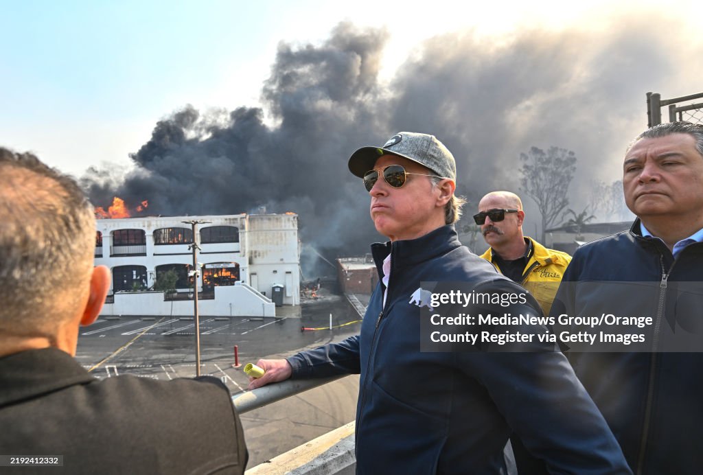 Powerful Winds Fuel Multiple Fires Across Los Angeles Area