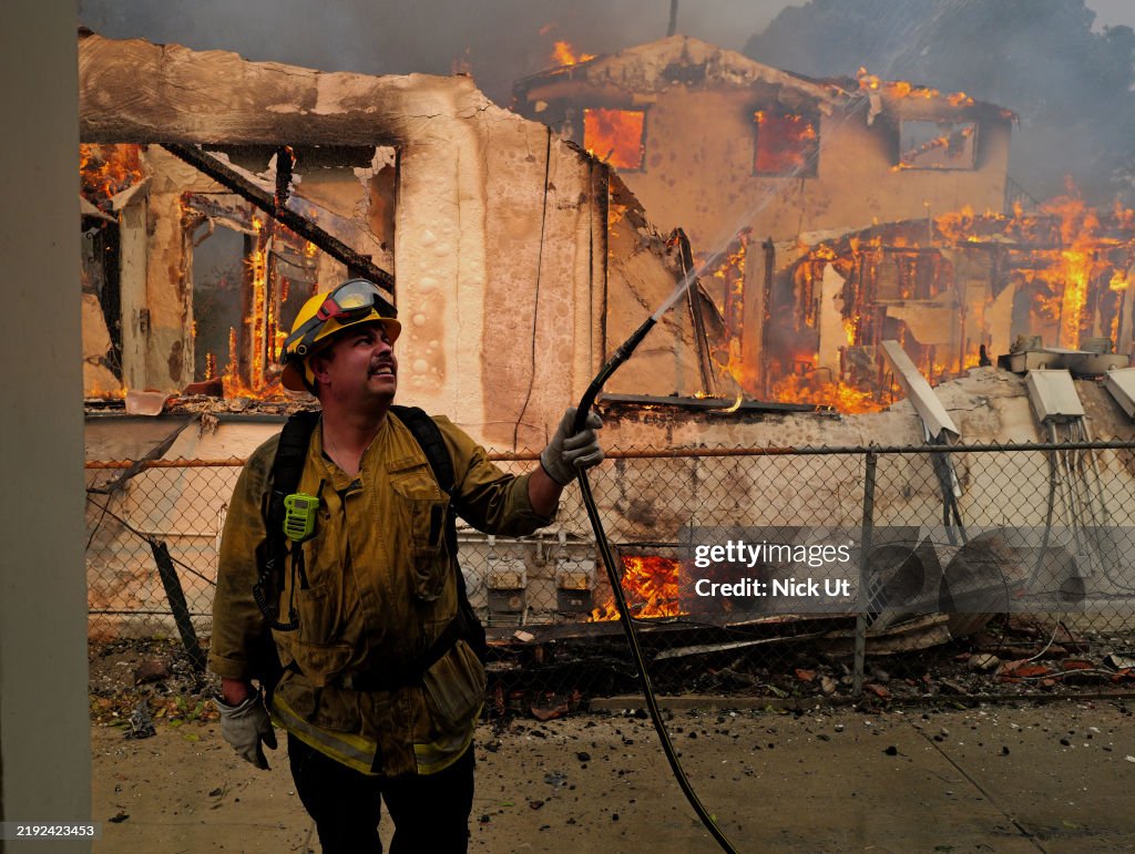 Powerful Winds Fuel Multiple Fires Across Los Angeles Area