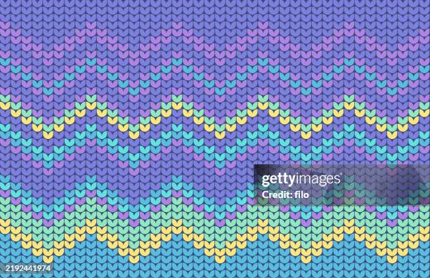 easter spring pastel day sewn knitted sweater pattern background abstract - wool background stock illustrations