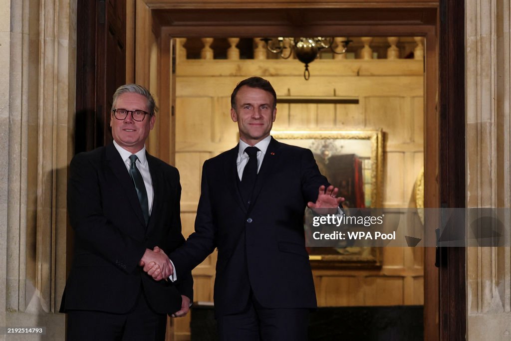 Prime Minister Keir Starmer Hosts French President Emmanuel Macron At Chequers
