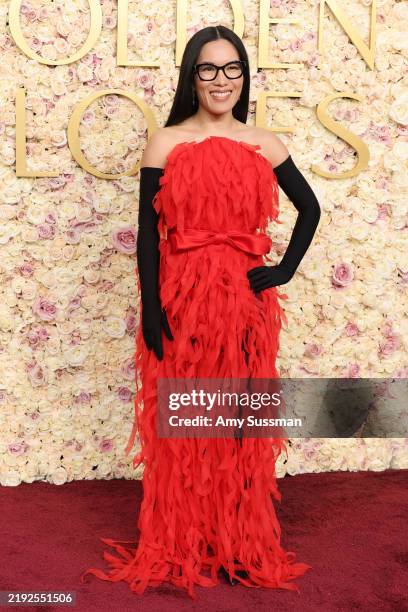 Ali Wong attends the 82nd Annual Golden Globe Awards at The Beverly Hilton on January 05, 2025 in Beverly Hills, California.