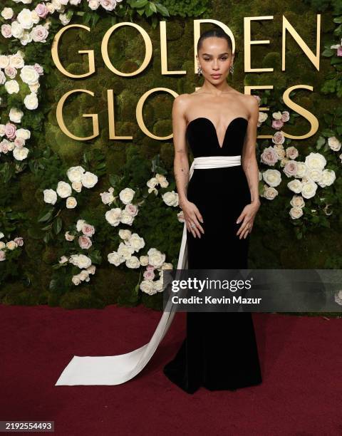 Zoë Kravitz attends the 82nd Annual Golden Globe Awards at The Beverly Hilton on January 05, 2025 in Beverly Hills, California.