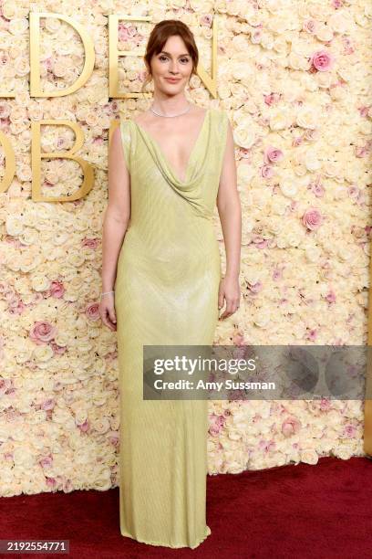 Leighton Meester attends the 82nd Annual Golden Globe Awards at The Beverly Hilton on January 05, 2025 in Beverly Hills, California.