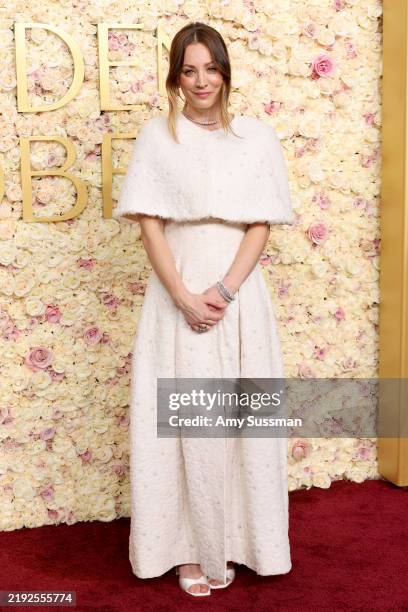 Kaley Cuoco attends the 82nd Annual Golden Globe Awards at The Beverly Hilton on January 05, 2025 in Beverly Hills, California.