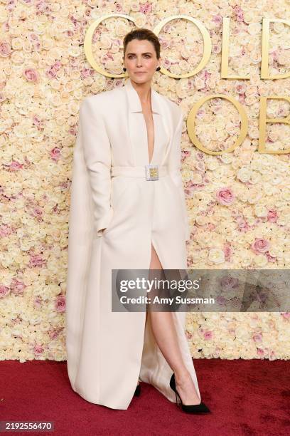 Keri Russell attends the 82nd Annual Golden Globe Awards at The Beverly Hilton on January 05, 2025 in Beverly Hills, California.