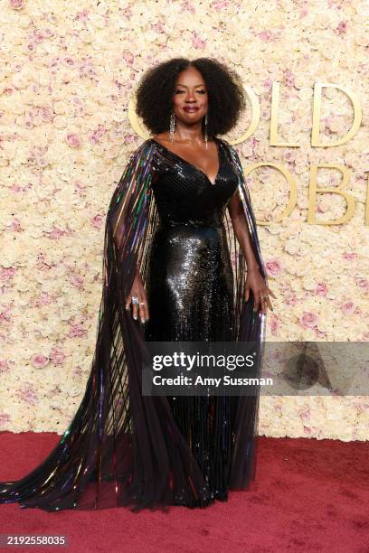 Viola Davis attends the 82nd Annual Golden Globe Awards at The Beverly Hilton on January 05, 2025 in Beverly Hills, California.