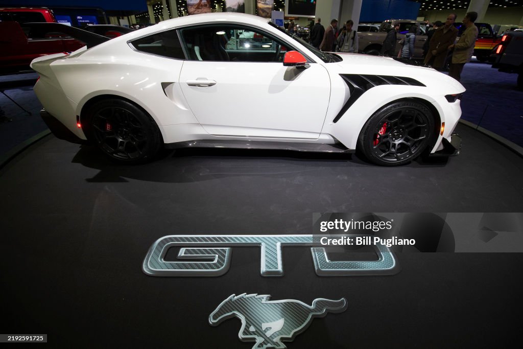 New Cars Are Shown At The Detroit Auto Show In Michigan