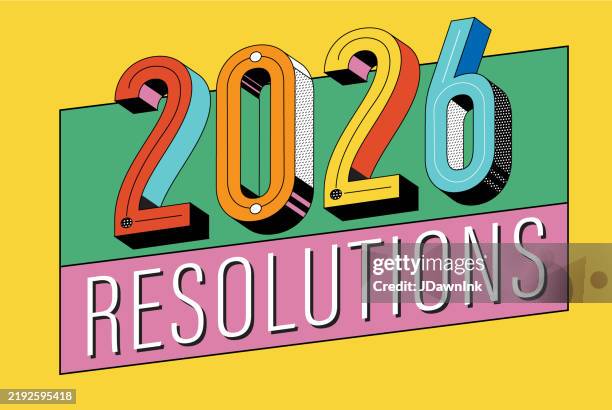 illustrations, cliparts, dessins animés et icônes de 2026 résolutions nouvel an modèle de conception de bannière web - bonne résolution