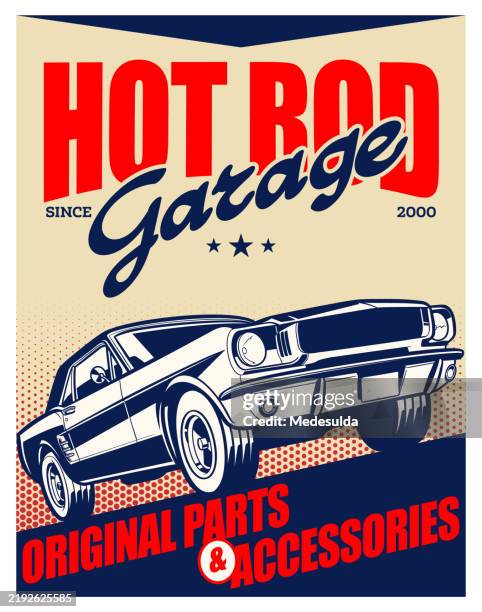 auto garage closet. - hot rod car show stock illustrations