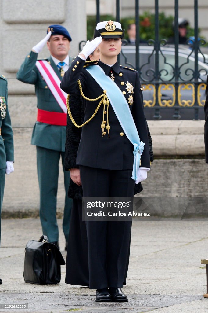 Spanish Royals Celebrate New Year's Military Parade 2025