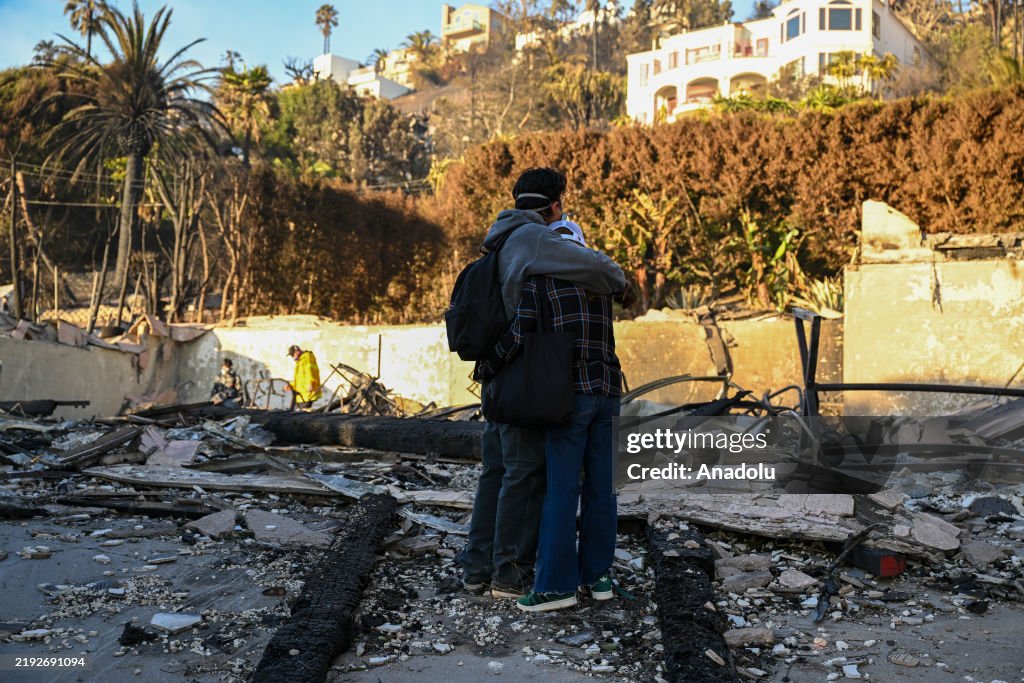 Malibu Beach homes burned during the Palisades Fire in Los Angeles