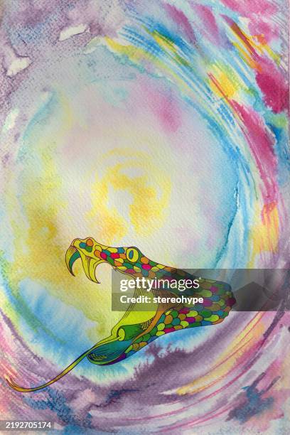 cobra cave - snake pattern stock illustrations