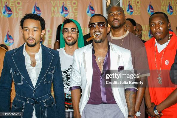 Taz Swi Rapper Singer John Legend , producer Taz Arnold of Sa-Ra, and rappers Kanye ...