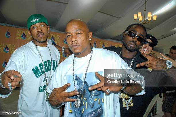 Rappers Lloyd Banks , Spider Loc and Young Buck attend the 2005 MTV Video Music Awards at the American Airlines Arena on August 28, 2005 in Miami,...