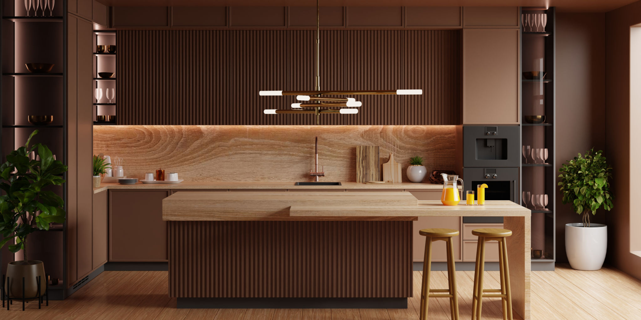 modern kitchen island
