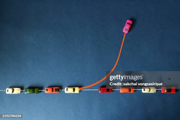 different concepts, creating your own path to success, leadership, different direction and approach - independence concept stock pictures, royalty-free photos & images