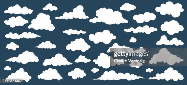 clouds - cloud shape stock illustrations