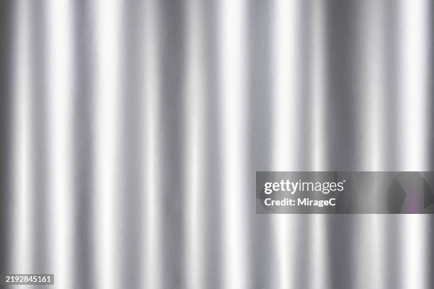 rippled silver texture background - fond argent photos et images de collection