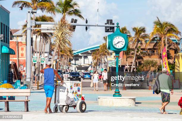 fort myers beach, florida - fort myers stock pictures, royalty-free photos & images