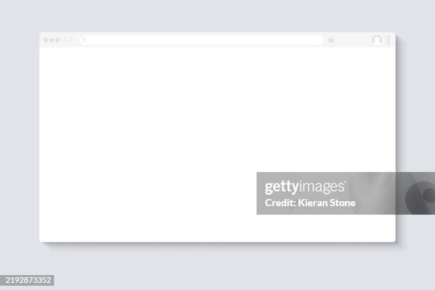 blank browser template mock-up - personal computer foto e immagini stock