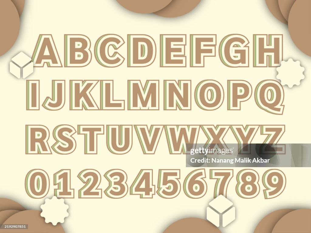 Alphabet 3d Design And Colorful Editable Text Effect Text Can Be ...