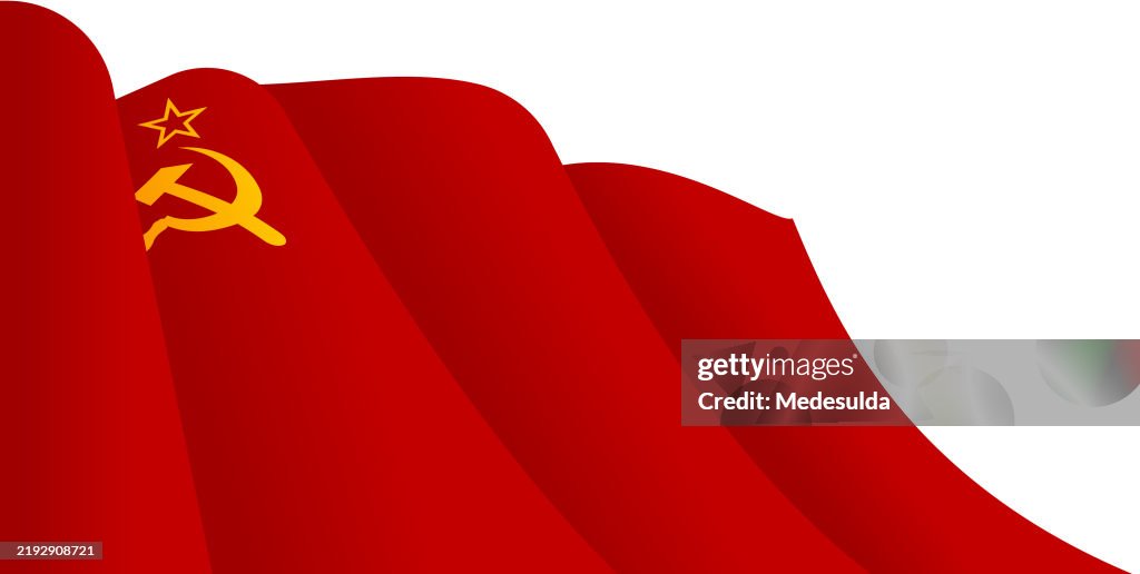 Flying USSR Flag