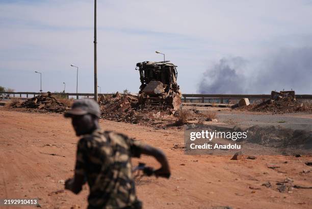 View from the frontline, where clashes between the army and the Rapid Support Forces take place in Khartoum, Sudan on December 27, 2024.