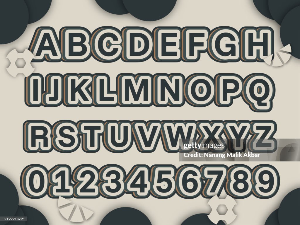 Alphabet 3d Design And Colorful Editable Text Effect Text Can Be ...