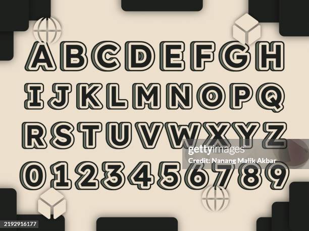 Text Alphabet Design Alphabet 3d Design And Colorful Editable Text Effect Text Can Be ...