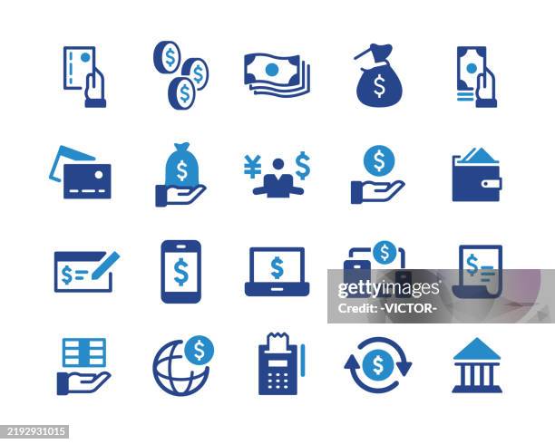 bildbanksillustrationer, clip art samt tecknat material och ikoner med payment methods icons - classic graphic series - sedlar