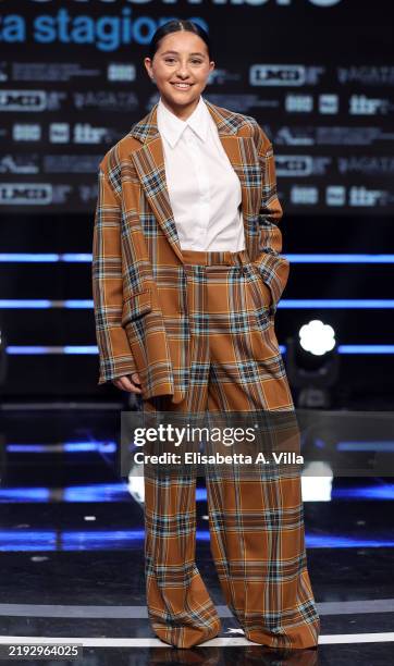 Ludovica Nasti attends a photocall for "Mina Settembre" Season 3 at Rai Studios on January 08, 2025 in Rome, Italy.