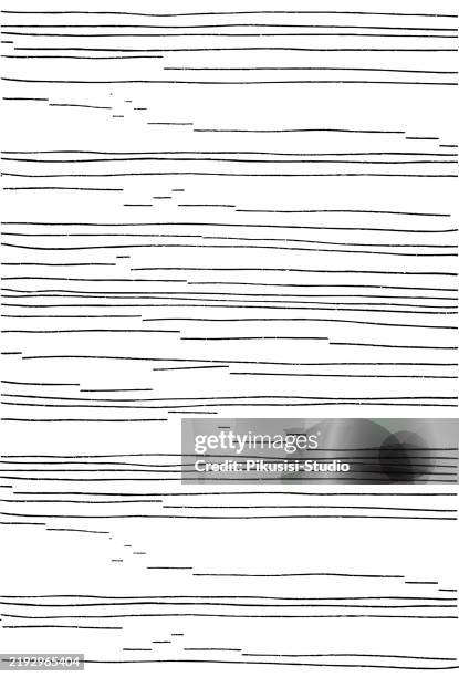 hand drawn irregular horizontal line pattern on white background. - narrow stock illustrations