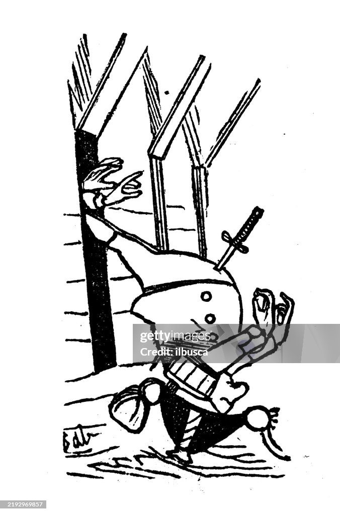 Cartoon characters from 19th century British picture book