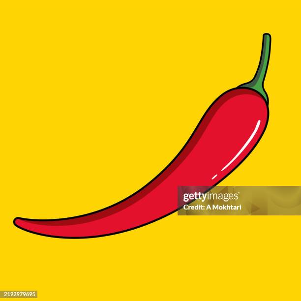 hot pepper. - red paprika stock illustrations