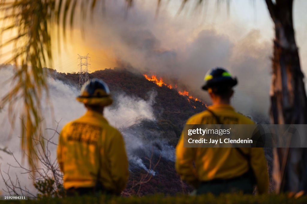 Powerful Winds Fuel Multiple Fires Across Los Angeles Area
