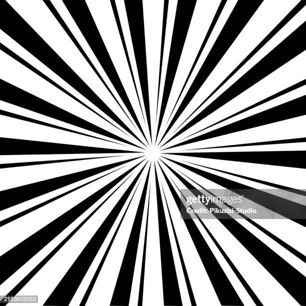 Black Radiating Pattern A Bold Black And White Sunburst Pattern With Sharp Rays Radiating From ...