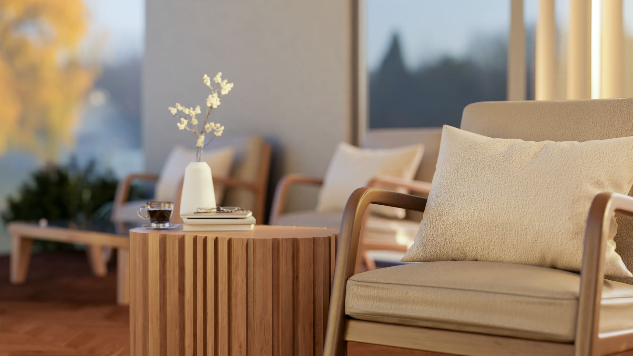modern tea lounge