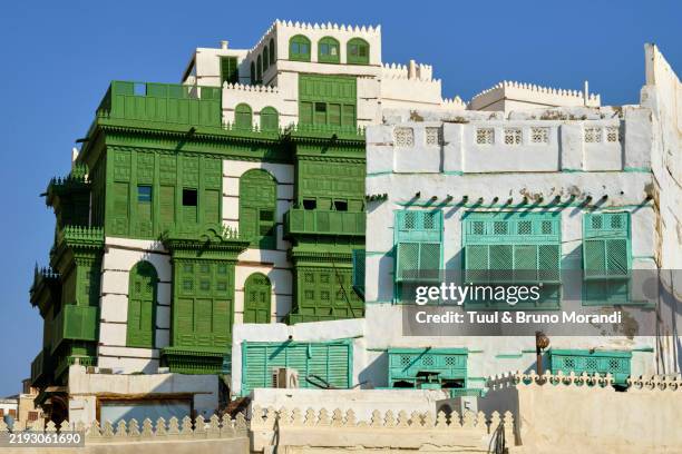 saudi arabia, mecca province, jeddah, the historic old town of al-balad - jeddah stock pictures, royalty-free photos & images